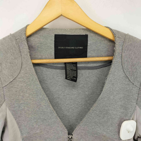 ダブルスタンダードクロージング DOUBLE STANDARD CLOTHING 素材切替 ジップアップ Vネックジャケット メンズ US:36